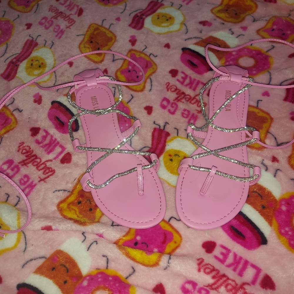 Pink Miss Lola Sandals